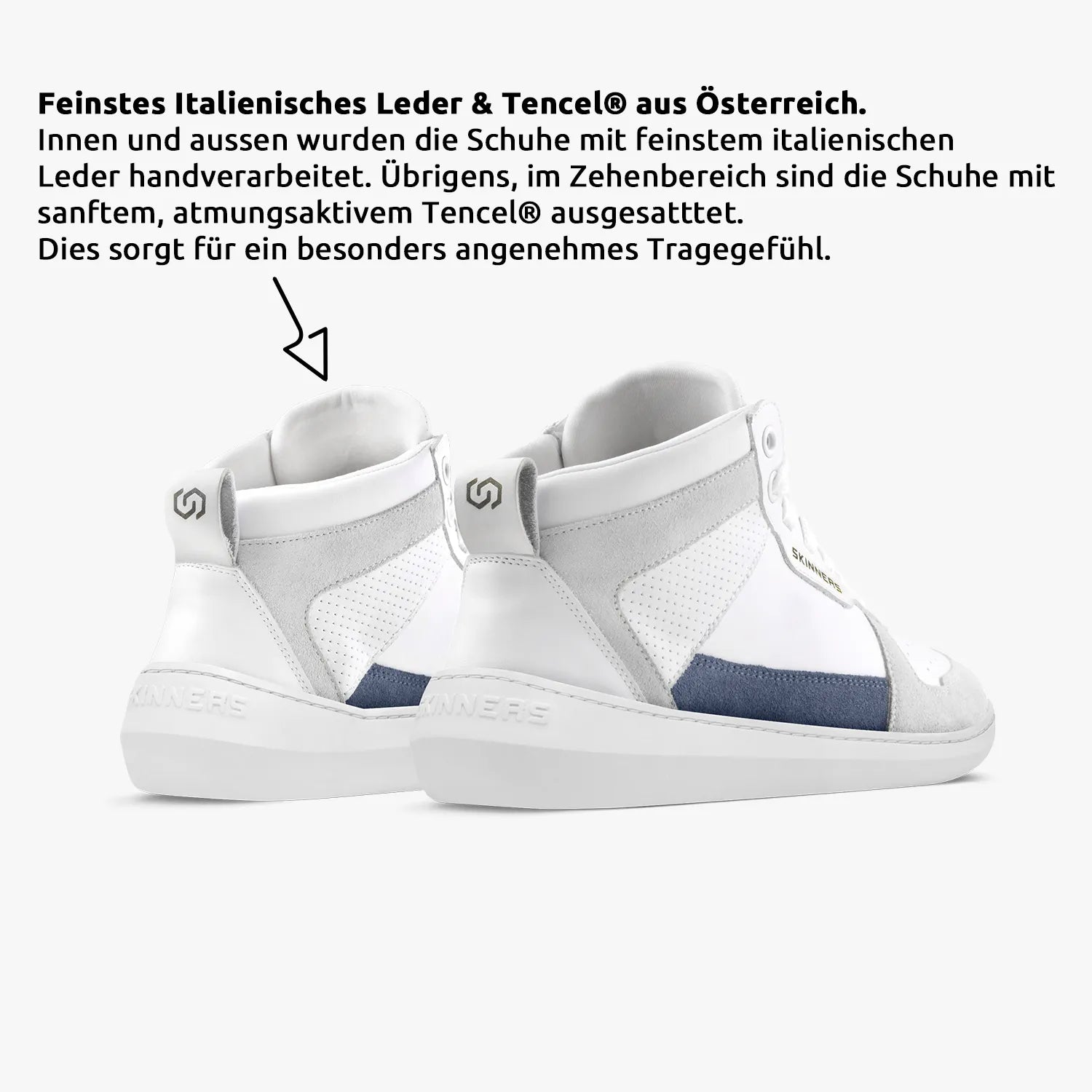 Oldschooler High Top - Blau/ Weiß